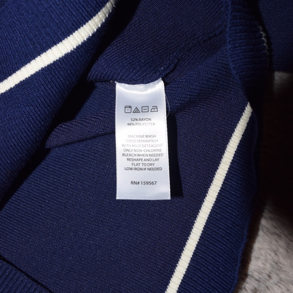 Willow & Wind Preppy Pleated Navy Blue Skirt and Sweater Set - Picture 11 of 15